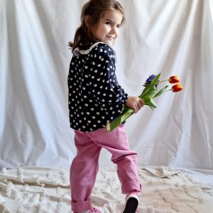 Alternative view of Camasa cu guler vintage inimioare