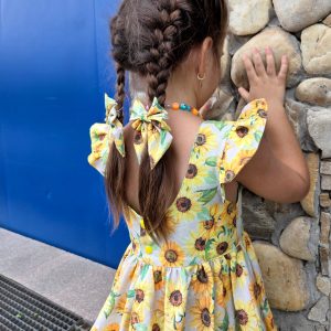 Alternative view of Rochie superinvartitoare Sunflower - unicat